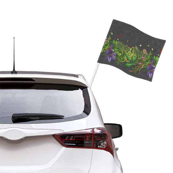 Herbs & Spices Car Flag - Large - LIFESTYLE