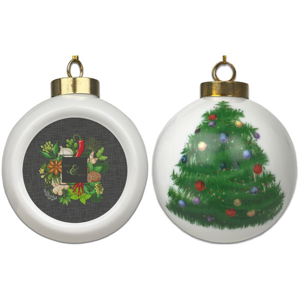 Herbs & Spices Ceramic Christmas Ornament - X-Mas Tree (APPROVAL)