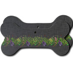 Herbs & Spices Ceramic Dog Ornament - Front & Back