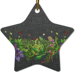 Herbs & Spices Star Ceramic Ornament