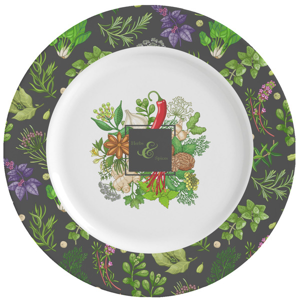 Custom Herbs & Spices Ceramic Dinner Plates (Set of 4) (Personalized)