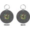 Herbs & Spices Circle Keychain (Front + Back)