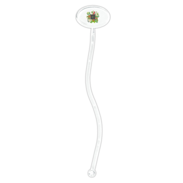 Herbs & Spices Clear Plastic 7" Stir Stick - Oval - Single Stick
