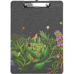 Herbs & Spices Clipboard (Letter Size) (Personalized)
