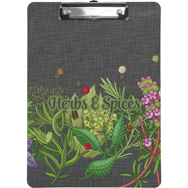 Custom Herbs & Spices Clipboard (Letter Size) (Personalized)