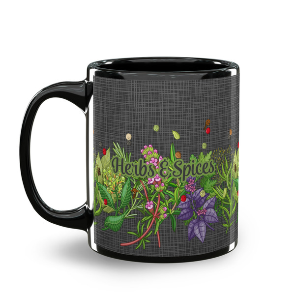 Herbs & Spices Coffee Mug - 11 oz - Black