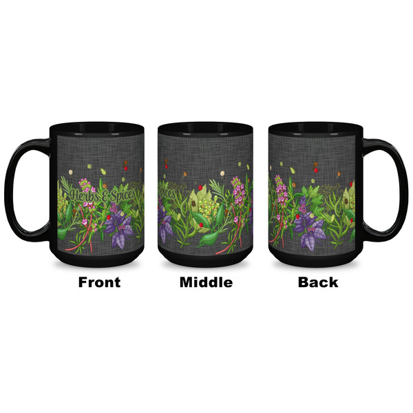 Herbs & Spices Coffee Mug - 15 oz - Black APPROVAL