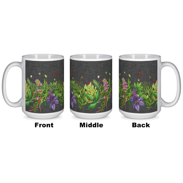 Herbs & Spices Coffee Mug - 15 oz - White APPROVAL