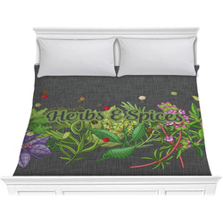 Herbs & Spices Comforter - King (Personalized)