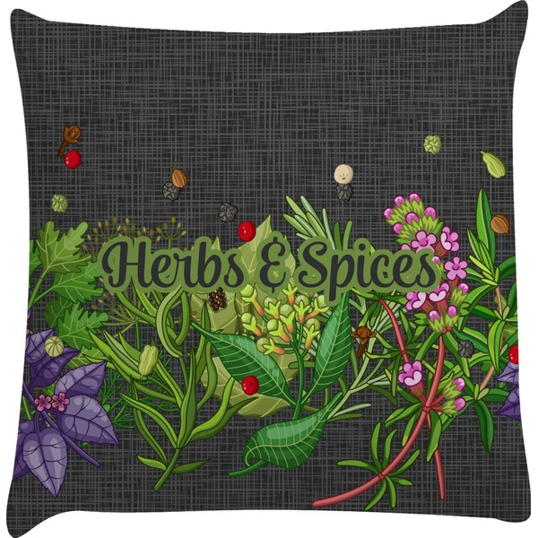 Custom Herbs & Spices Decorative Pillow Case (Personalized)