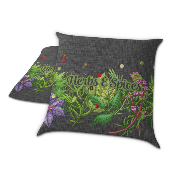 Herbs & Spices Decorative Pillow Case - TWO