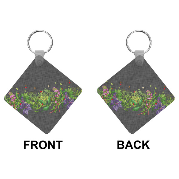 Herbs & Spices Diamond Keychain (Front + Back)