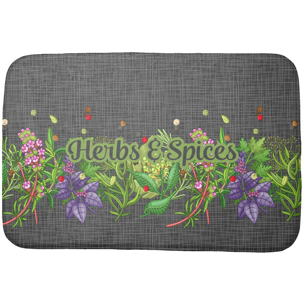 Custom Herbs & Spices Dish Drying Mat (Personalized)