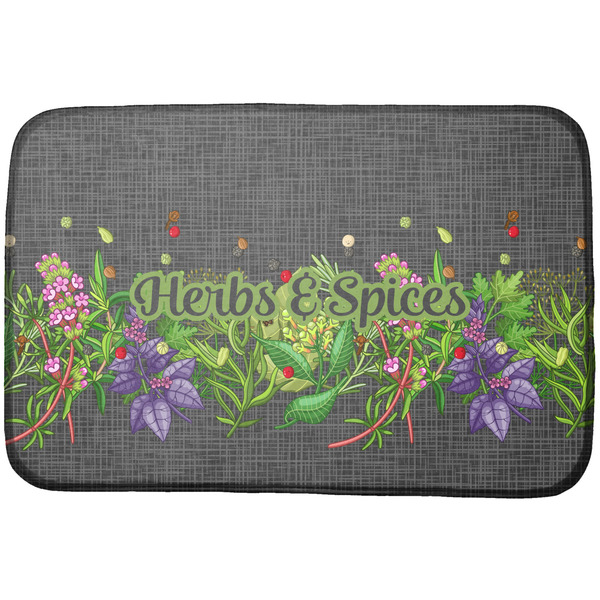 Custom Herbs & Spices Dish Drying Mat (Personalized)