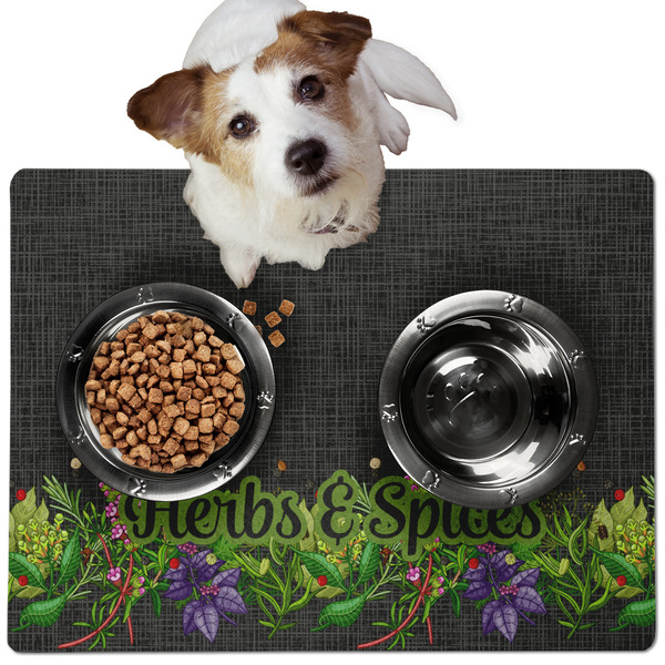Herbs & Spices Dog Food Mat - Medium LIFESTYLE