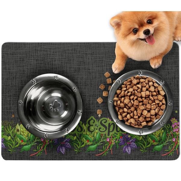Custom Herbs & Spices Dog Food Mat - Small