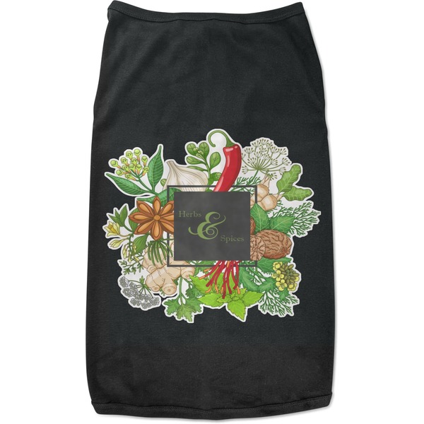 Custom Herbs & Spices Black Pet Shirt - M