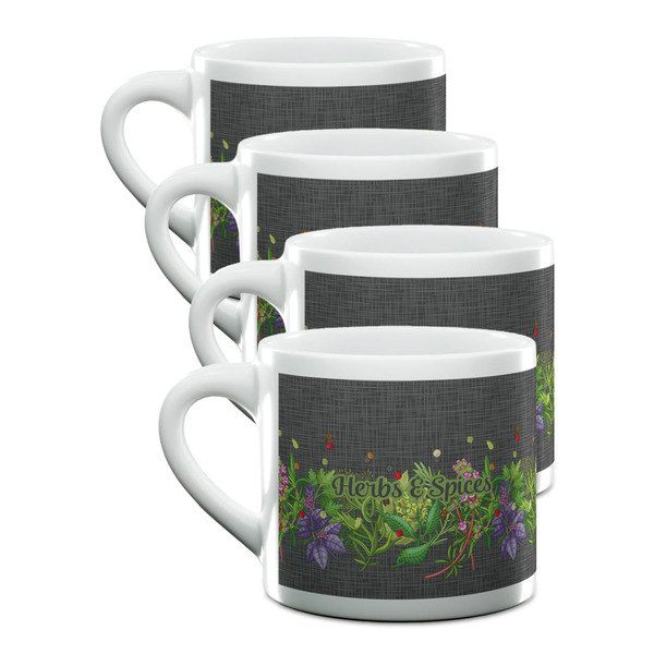 Custom Herbs & Spices Double Shot Espresso Cups - Set of 4