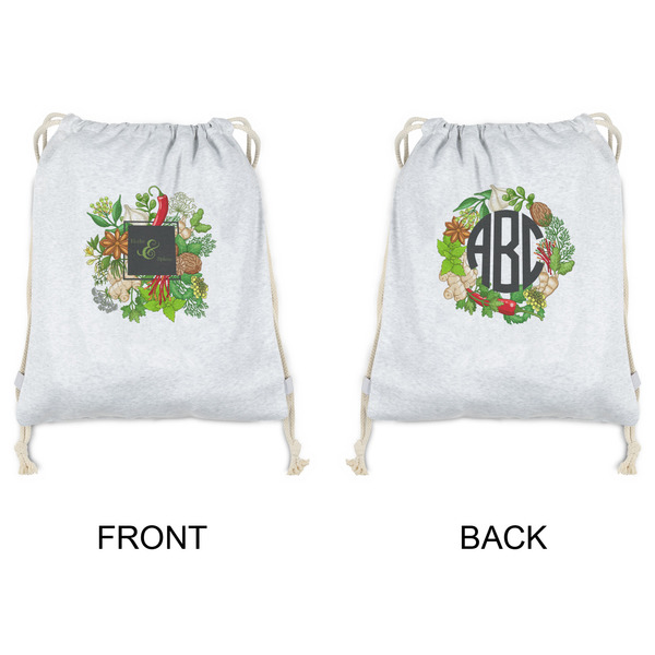 Herbs & Spices Drawstring Backpacks - Sweatshirt Fleece - Double Sided - APPROVAL