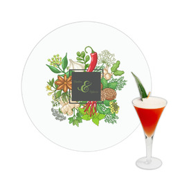 Herbs & Spices Printed Drink Topper -  2.5"