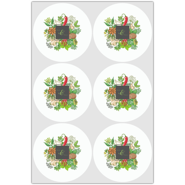 Herbs & Spices Drink Topper - XLarge - Set of 6
