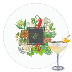 Herbs & Spices Printed Drink Topper - 3.5"
