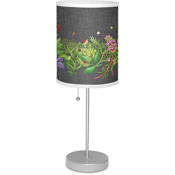 Custom Herbs & Spices 7" Drum Lamp with Shade (Personalized)