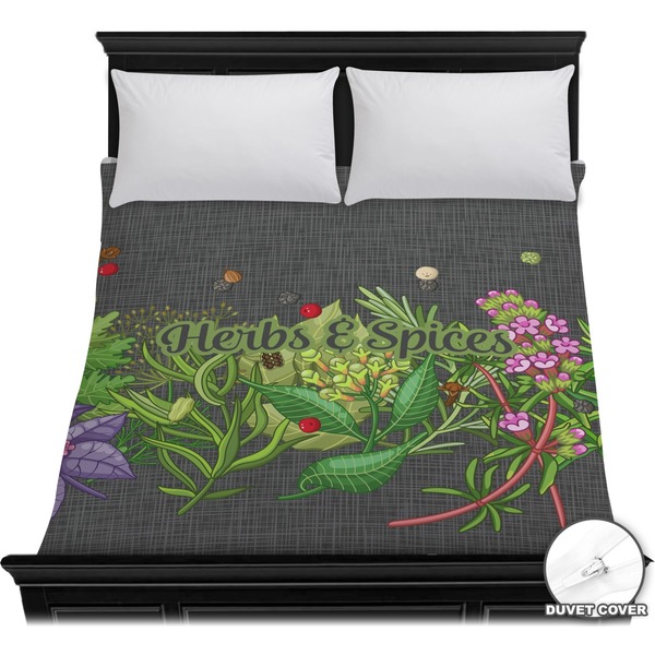 Custom Herbs & Spices Duvet Cover - Full / Queen (Personalized)