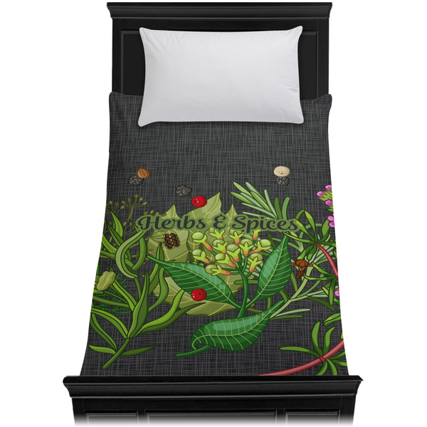 Herbs & Spices Duvet Cover - Twin XL - On Bed - No Prop