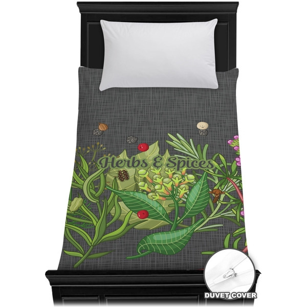 Custom Herbs & Spices Duvet Cover - Twin XL (Personalized)