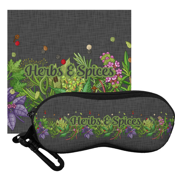 Custom Herbs & Spices Eyeglass Case & Cloth (Personalized)