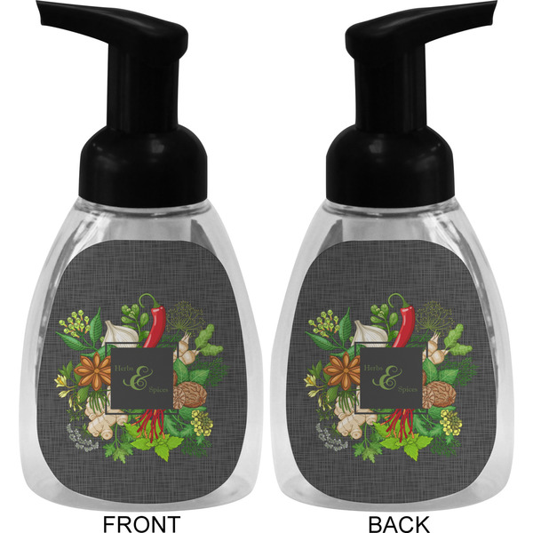 Herbs & Spices Foam Soap Bottle (Front & Back)