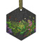 Herbs & Spices Frosted Glass Ornament - Hexagon