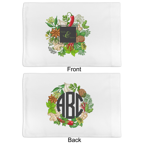 Herbs & Spices Full Pillow Case - APPROVAL (partial print)