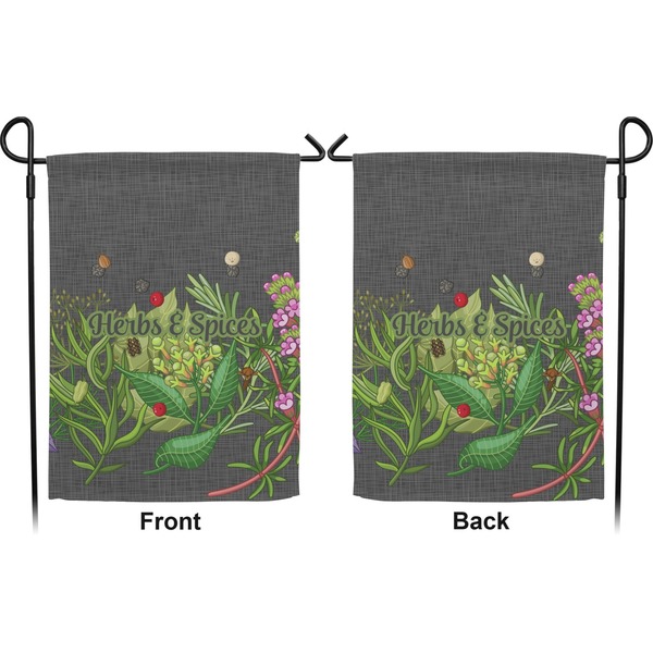 Herbs & Spices Garden Flag - Double Sided Front and Back