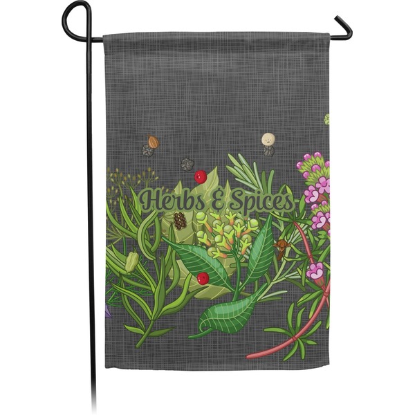 Custom Herbs & Spices Small Garden Flag - Double Sided