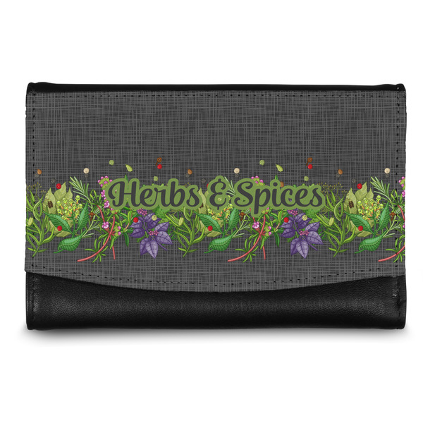 Custom Herbs & Spices Genuine Leather Women's Wallet - Small