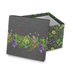 Herbs & Spices Gift Box with Lid - Canvas Wrapped