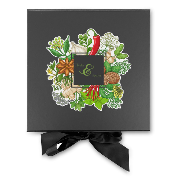 Herbs & Spices Gift Boxes with Magnetic Lid - Black - Approval