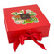 Herbs & Spices Gift Boxes with Magnetic Lid - Red - Front