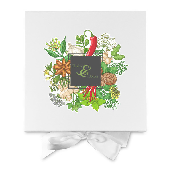 Herbs & Spices Gift Boxes with Magnetic Lid - White - Approval