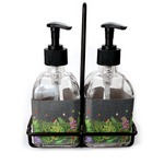 Herbs & Spices Glass Soap & Lotion Bottle Set