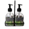 Herbs & Spices Glass Soap & Lotion Bottle Set