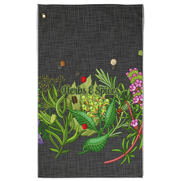 Custom Herbs & Spices Golf Towel - Poly-Cotton Blend - Large