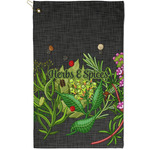 Herbs & Spices Golf Towel - Poly-Cotton Blend - Small