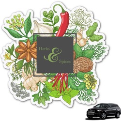 Herbs & Spices Graphic Car Decal (Personalized)