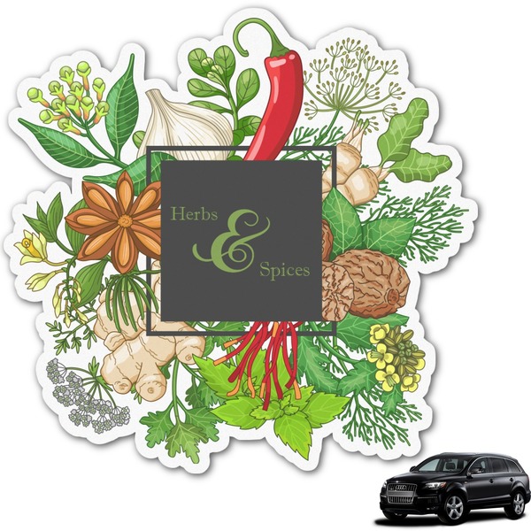 Custom Herbs & Spices Graphic Car Decal (Personalized)