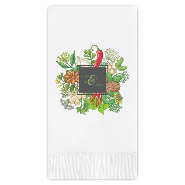 Custom Herbs & Spices Guest Napkins - Full Color - Embossed Edge