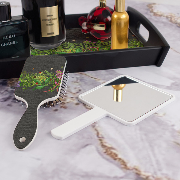 Herbs & Spices Hair Brush - With Hand Mirror