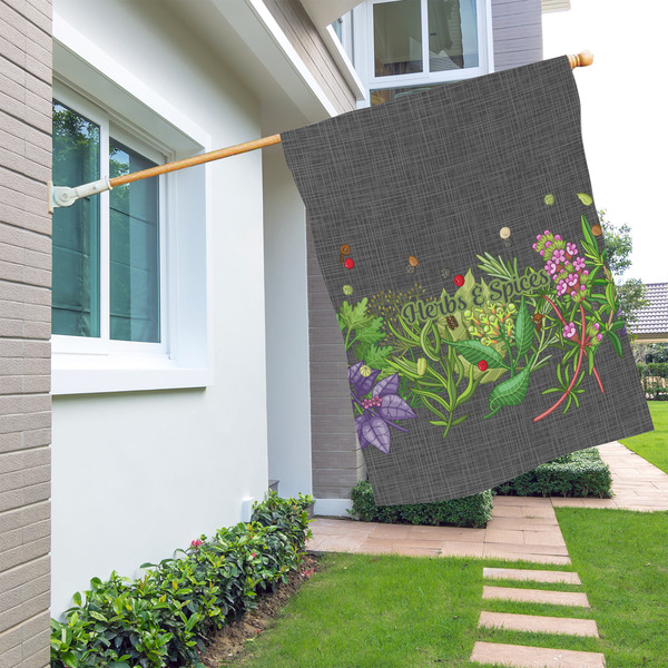 Herbs & Spices House Flags - Single Sided - LIFESTYLE